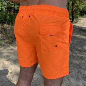 Фото Одежда Плавательные Шорты Moncler Logo Neon Orange