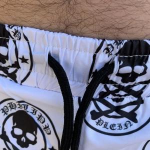 Фото Одежда Плавательные Шорты Philipp Plein Round Skull White