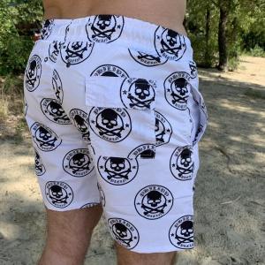 Фото Одежда Плавательные Шорты Philipp Plein Round Skull White