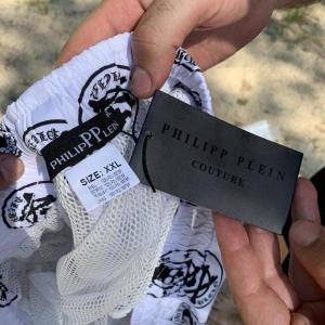 Фото Одежда Плавательные Шорты Philipp Plein Round Skull White