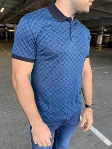 Фото Одежда Gucci Polo with Interlocking G print Blue