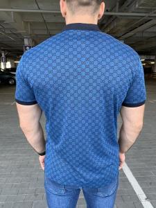 Фото Одежда Gucci Polo with Interlocking G print Blue