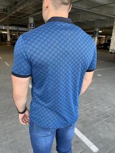Фото Одежда Gucci Polo with Interlocking G print Blue