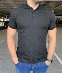 Фото Одежда Поло Louis Vuitton Classic Monogram Black