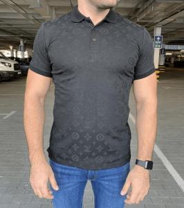 Фото Одежда Поло Louis Vuitton Classic Monogram Black