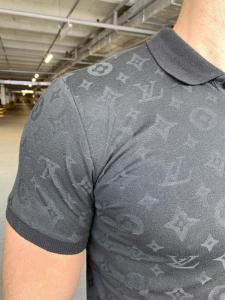Фото Одежда Поло Louis Vuitton Classic Monogram Black