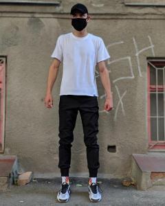 Фото Одежда Брюки джоггеры мужские Пушка Огонь Zuren черные