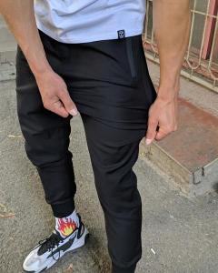 Фото Одежда Брюки джоггеры мужские Пушка Огонь Zuren черные