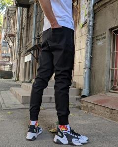 Фото Одежда Брюки джоггеры мужские Пушка Огонь Zuren черные