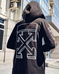 Фото Одежда Мантия унисекс в стиле Off white 3D черная