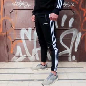 Фото Одежда Спортивные штаны в стиле Adidas Three line черные