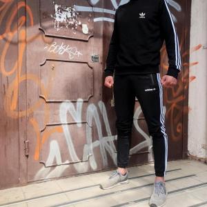 Фото Одежда Спортивные штаны в стиле Adidas Three line черные