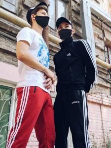 Фото Одежда Олимпийка мужская в стиле Adidas Round черная