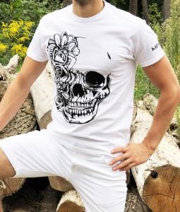 Фото Одежда Футболка Miracle roses white