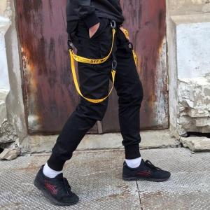 Фото Одежда Брюки карго мужские Off White Scarstrope черные