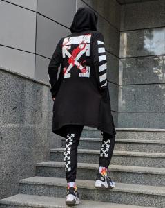 Фото Одежда Мантия унисекс в стиле Off white Fire