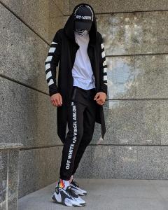 Фото Одежда Мантия унисекс в стиле Off white Fire