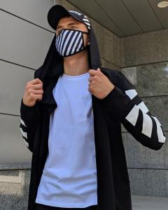 Фото Одежда Мантия унисекс в стиле Off white Fire