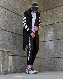 Фото Одежда Мантия унисекс в стиле Off white Fire