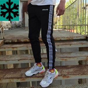 Фото Одежда Теплые спортивные штаны в стиле Adidas Thre line черные