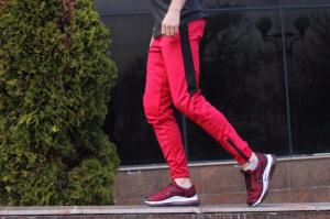 Фото Одежда Спортивные штаны LC - Jet красно-черные