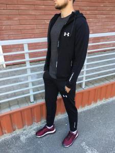 Фото Одежда Спортивный костюм чёрный Under Armour змейка