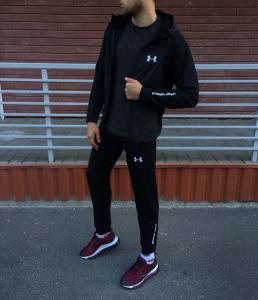 Фото Одежда Спортивный костюм серо чёрный Under Armour