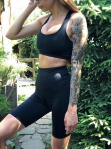 Фото Одежда Женский топ премиум класса черный