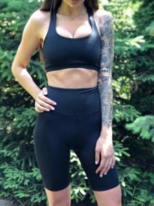 Фото Одежда Женские вело премиум класса черные