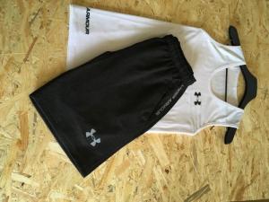 Фото Одежда Летний спортивный комплект(шорты и Майка) Under Armour Gray/White