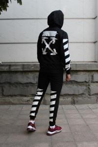 Фото Одежда Комплект черно белый крест Off White