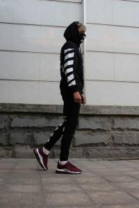 Фото Одежда Комплект черно белый крест Off White