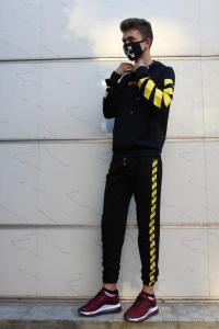 Фото Одежда Комплект черно желтый крест Off White