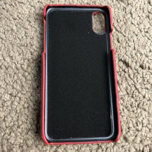 Фото Аксессуары Gucci iPhone X Case GG Marmont Animal Stud Red