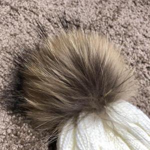 Фото Аксессуары Moncler Winter Hat Knitted Pompon Milky