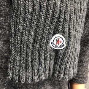 Фото Аксессуары Moncler Winter Hat Knitted Pompon and Scarf Dark Gray