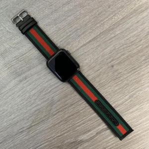 Фото Аксессуары Apple Watch Gucci Band 42/44 Black/Green/Red