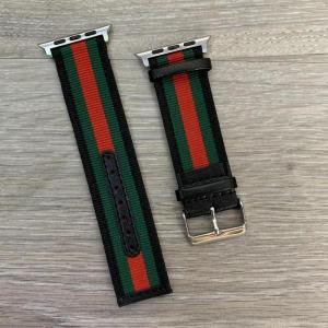 Фото Аксессуары Apple Watch Gucci Band 42/44 Black/Green/Red