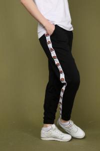 Фото Одежда Штаны чёрные с белым лампасом Ellesse