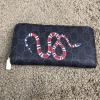  Gucci Wallet Kingsnake GG Supreme Black Zip Around Кошельки и портмоне в Украине