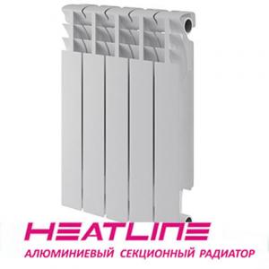 Фото Радиаторы отопления, Алюминиевые радиаторы Алюминиевый радиатор HEATLINE M500A 500*80, Китай (вес секции 1,05)