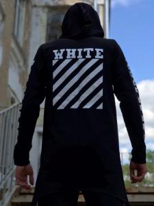 Фото Одежда Мантия унисекс в стиле Off white ХХХ чёрная