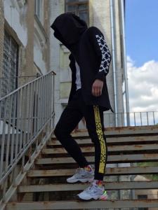 Фото Одежда Мантия унисекс в стиле Off white ХХХ чёрная