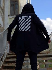 Фото Одежда Мантия унисекс в стиле Off white ХХХ чёрная