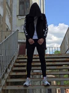 Фото Одежда Мантия унисекс в стиле Off white ХХХ чёрная