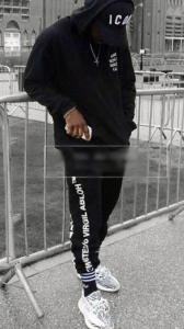 Фото Одежда Теплые спортивные штаны в стиле Off White Abloh черные