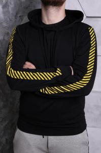 Фото Одежда Худи черные OFF White полоски print #3