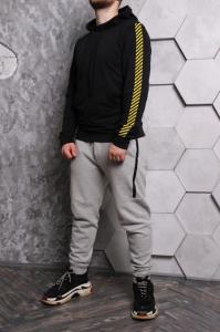 Фото Одежда Худи черные OFF White полоски print #3