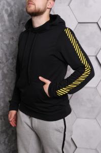 Фото Одежда Худи черные OFF White полоски print #3