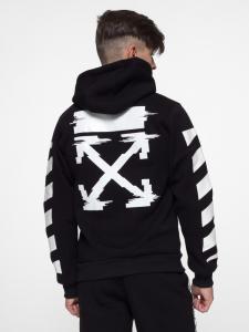 Фото Одежда Худи утепленный Off White - Stripe and Cross, Black